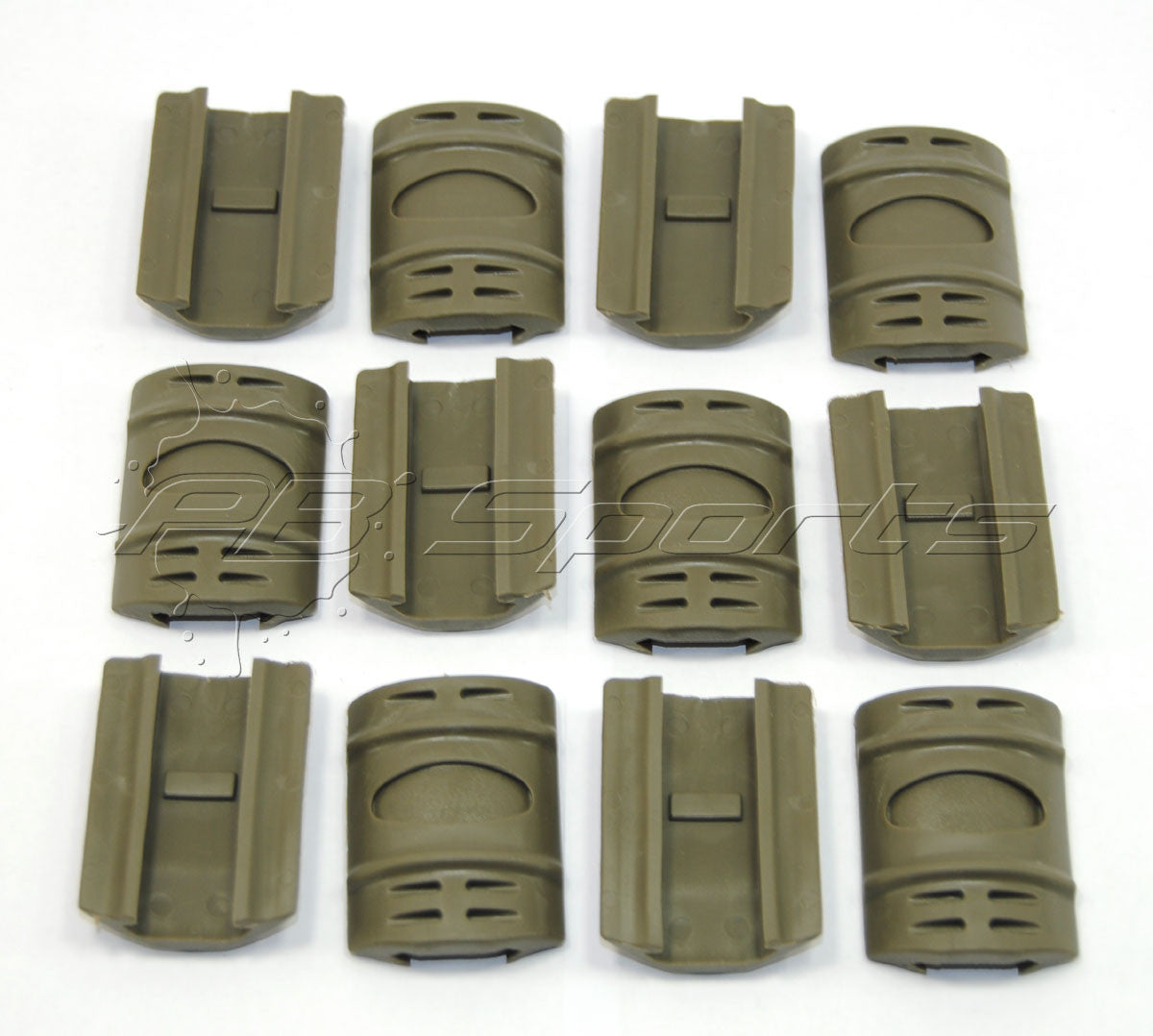 Tactical Handgaurd Rubber Rail Covers 12 Pack - Olive OD Green - First Strike