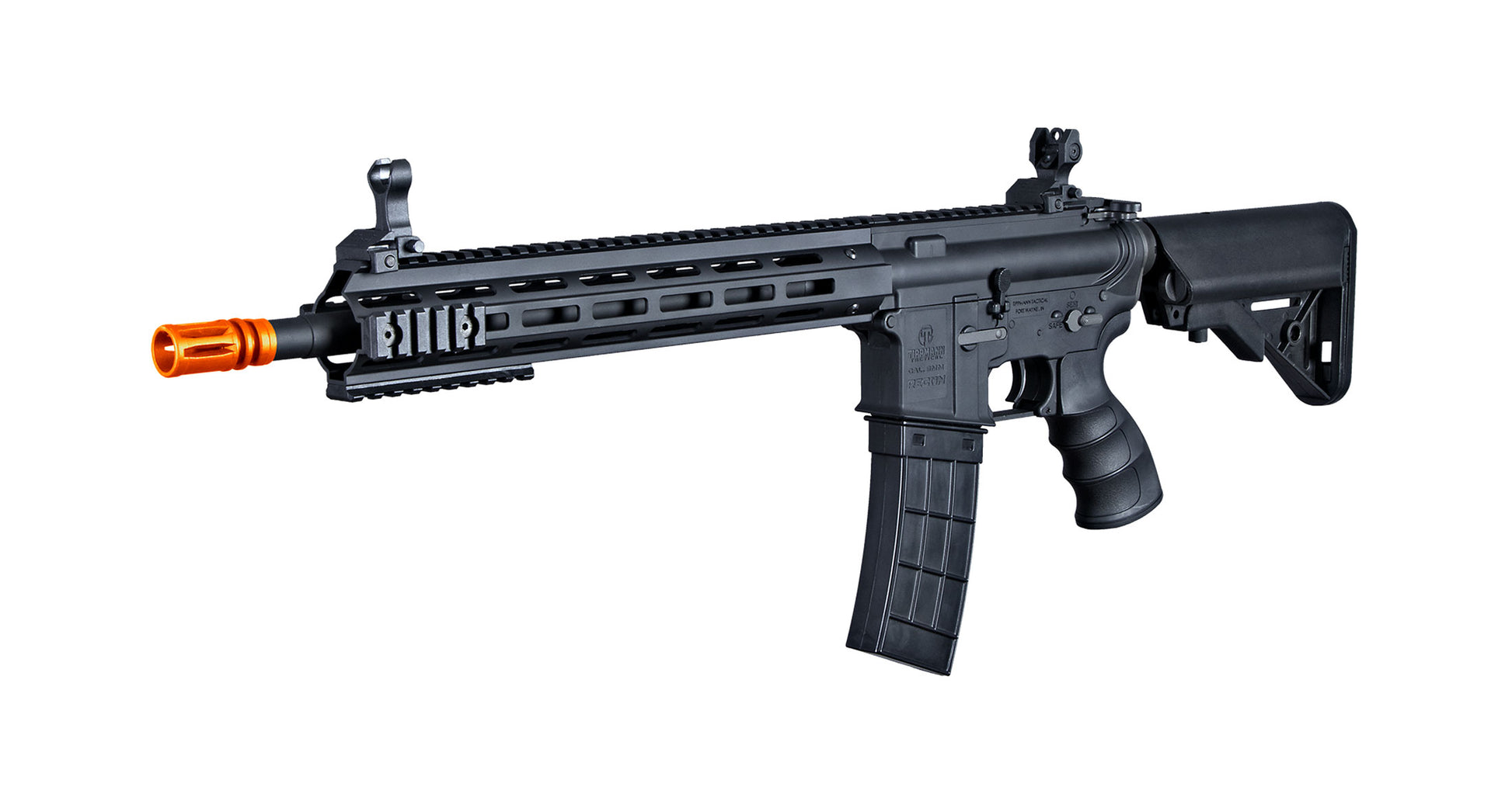 Tippmann Recon AEG Airsoft Carbine Rifle 14.5" Barrel M-Lok Shroud - Black - Tippmann