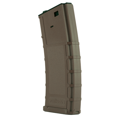 Battle Machine Hi-Cap M4 Airsoft Thermold Magazine 300rd High Capacity - Tan - Valken