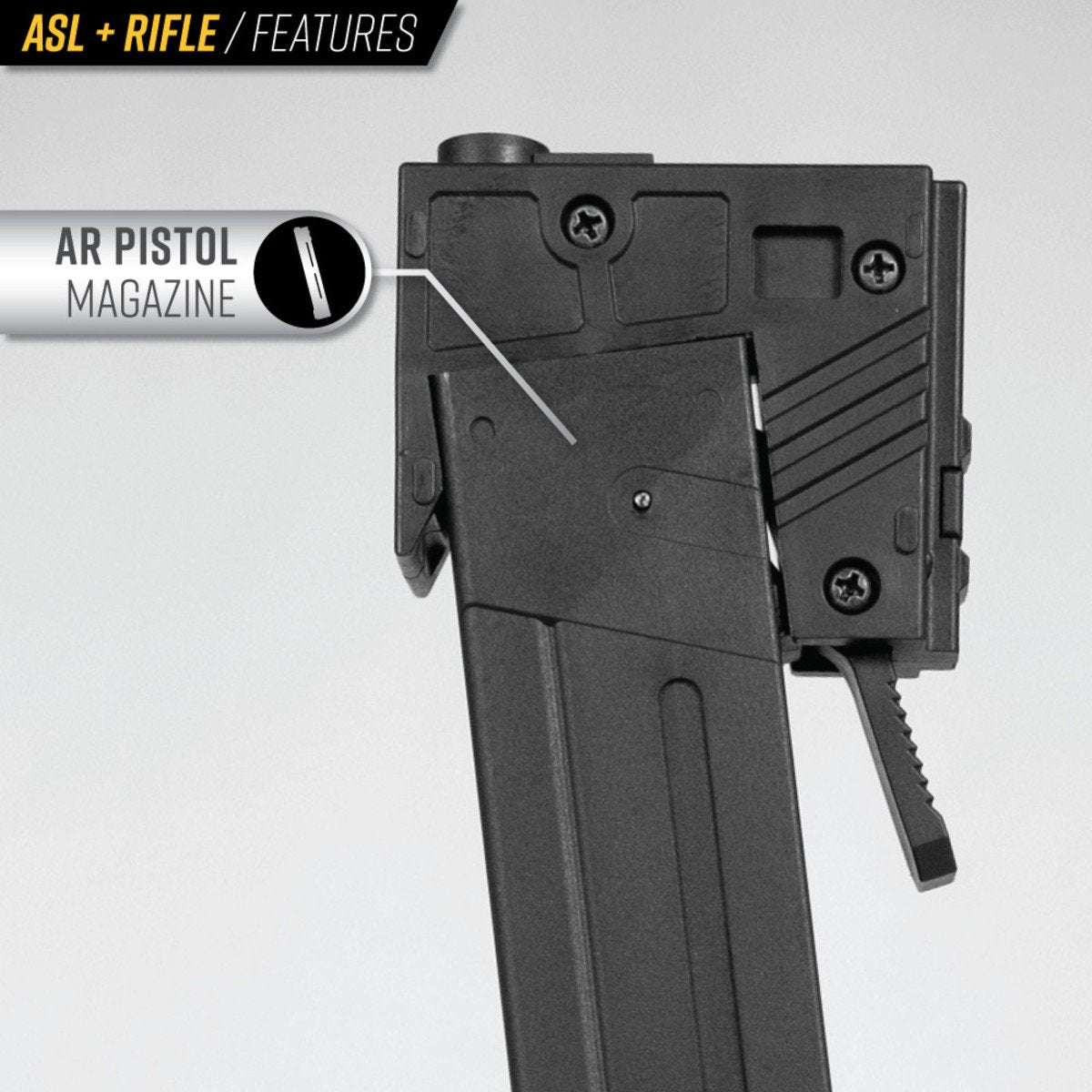 Valken ASL+ Series AEG FOXTROT45 Airsoft Rifle - Black