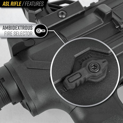 Valken ASL+ Series AEG FOXTROT45 Airsoft Rifle - Black