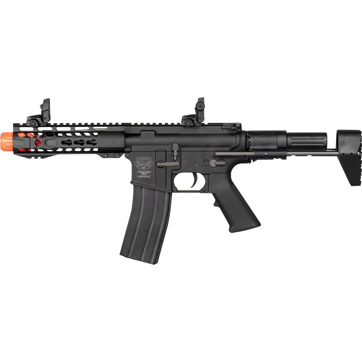 Valken Alloy Series PDW Airsoft AEG Rifle - Black - Valken Paintball