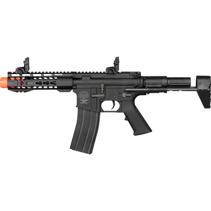 Valken Alloy Series PDW Airsoft AEG Rifle - Black - Valken Paintball