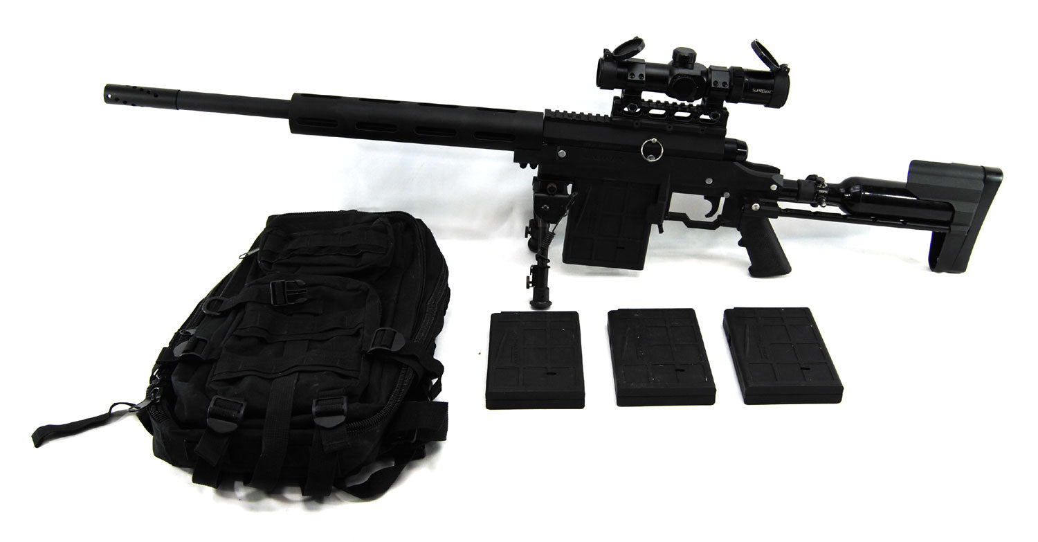 Used Carmatech SAR-12C Paintball Sniper w/ Supremacy Scope - Carmatech