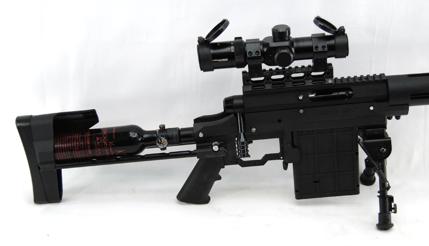 Used Carmatech SAR-12C Paintball Sniper w/ Supremacy Scope - Carmatech