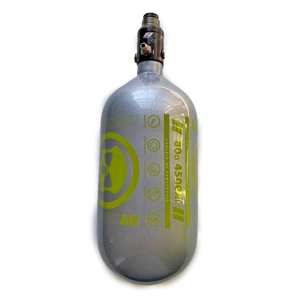 Infamous Skeleton Air "Hyperlight" 80ci/4500psi Tank w/ Haymaker 500 Reg - Grey - Infamous