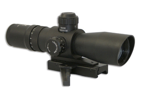 2-7X32 Compact - RED &amp; GREEN Illuminated MIL-DOT/Green Lens/Quick Release - NC Star