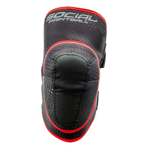 Social Paintball SMPL Knee Pad - Black/Red - Social Paintball