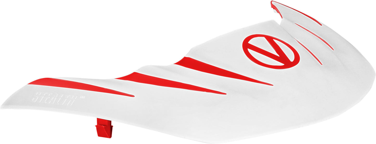 Virtue Vio Stealth Visor Red &amp; White - Virtue