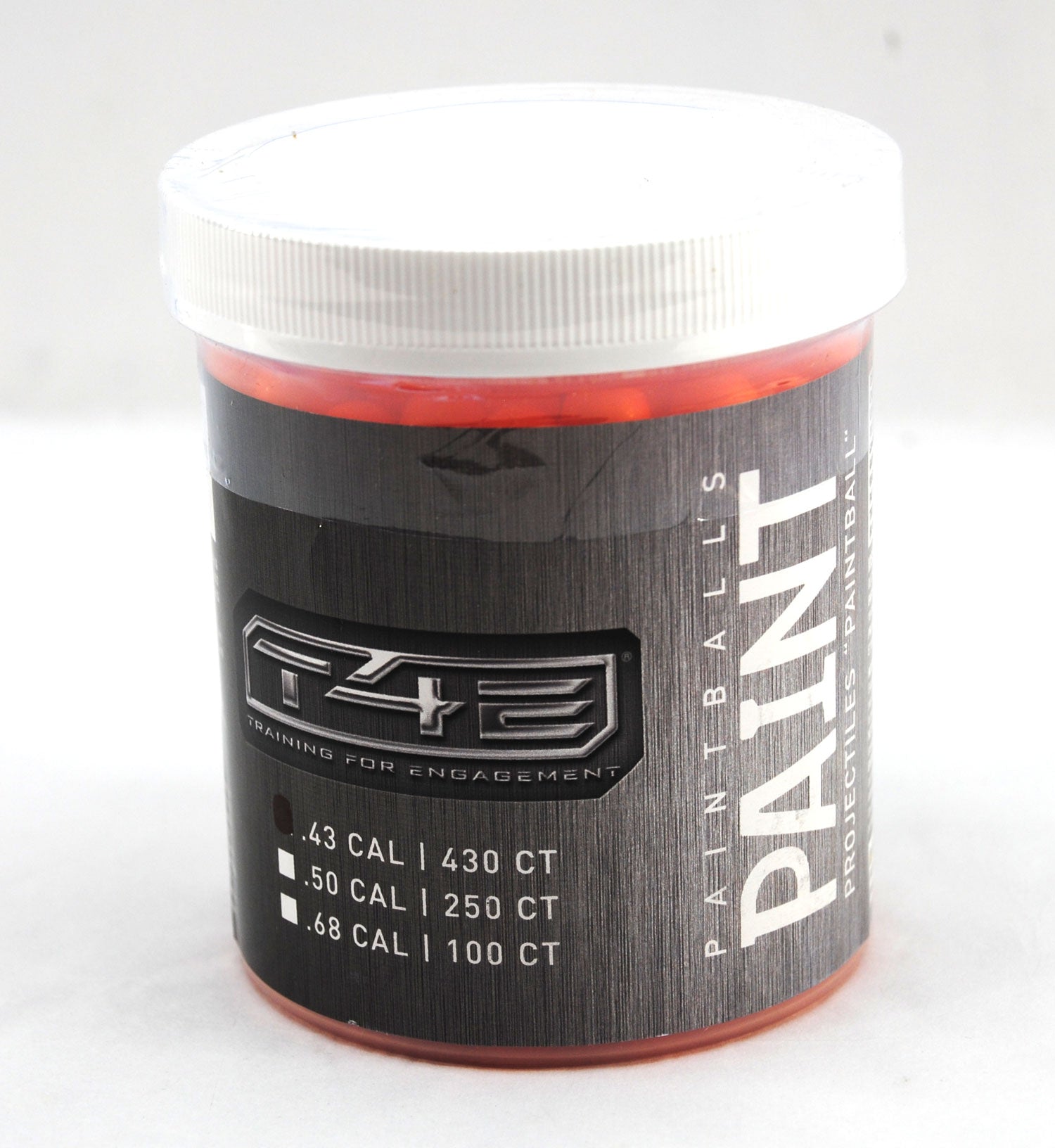 Elite Force T4E .43 Cal Paintballs - 430 Count Jar - Orange - Elite Force