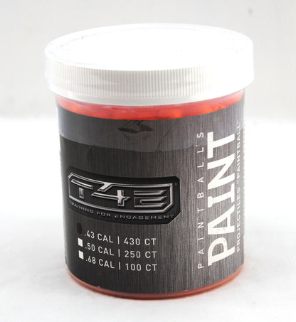 Elite Force T4E .43 Cal Paintballs - 430 Count Jar - Orange - Elite Force