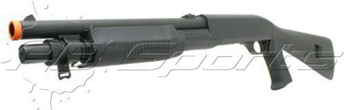 M3 3-Round Burst Multi-Shot Shell Loading Airsoft Riot Shotgun - Full Stock CQB Airsoft Shotgun - G&amp;G
