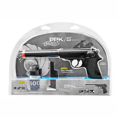 Walther PPK/S Operations Spring Airsoft Pistol Kit