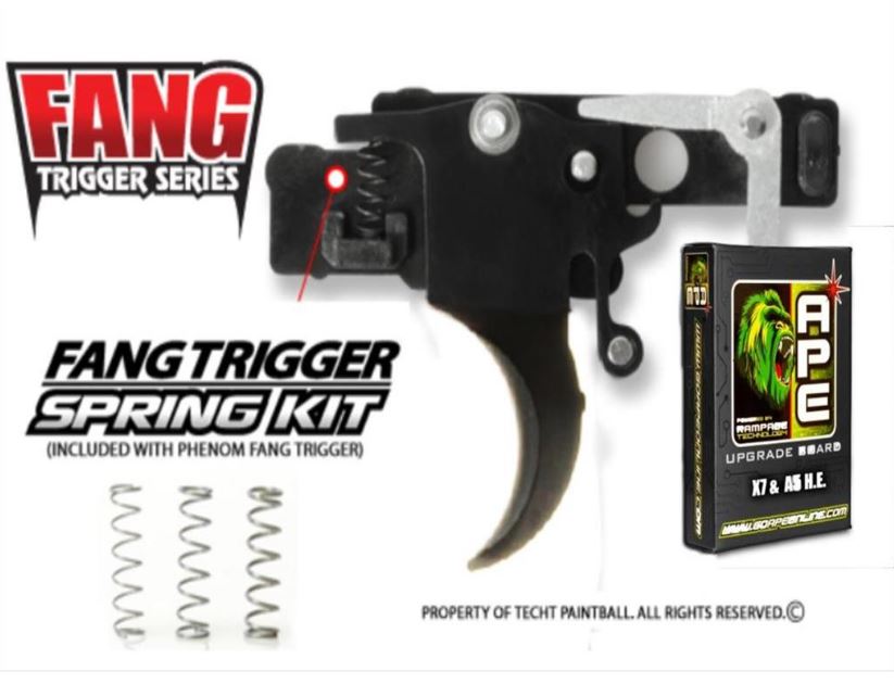 TechT Ultimate Upgrade Combo For X7 &amp; A5 - APE Board &amp; Single Fang Tigger - TechT