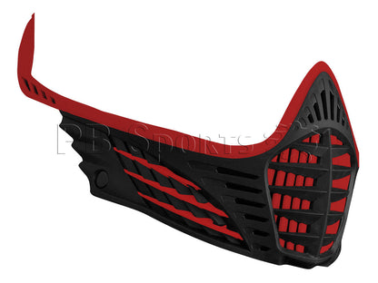 Virtue VIO Contour Facemask - Red/Black - Virtue
