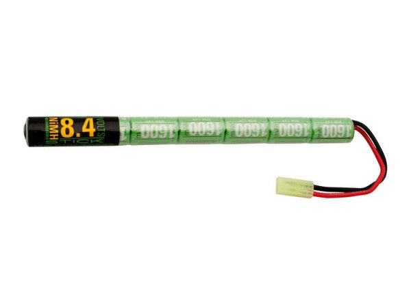 Valken NiMH 8.4V 1600 mAh Stick Style Airsoft Battery with Mini Tamiya Connectors - Valken