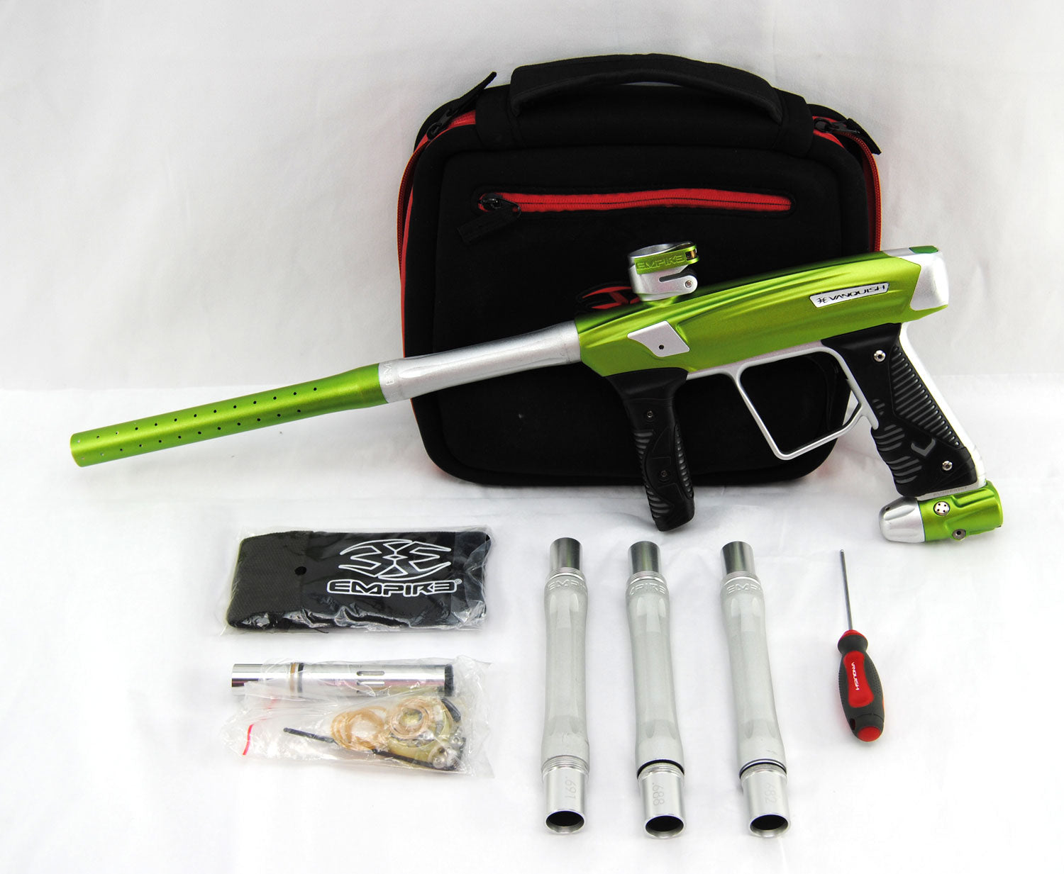 Empire Vanquish Paintball Gun - Green/Silver - Empire