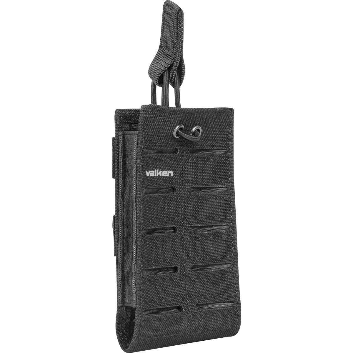 Valken Multi Rifle Single Magazine Pouch - Lazer Cut - Black - Valken Airsoft