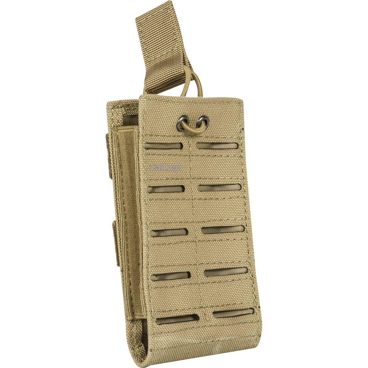 Valken Multi Rifle Single Magazine Pouch - Lazer Cut - Tan - Valken Airsoft