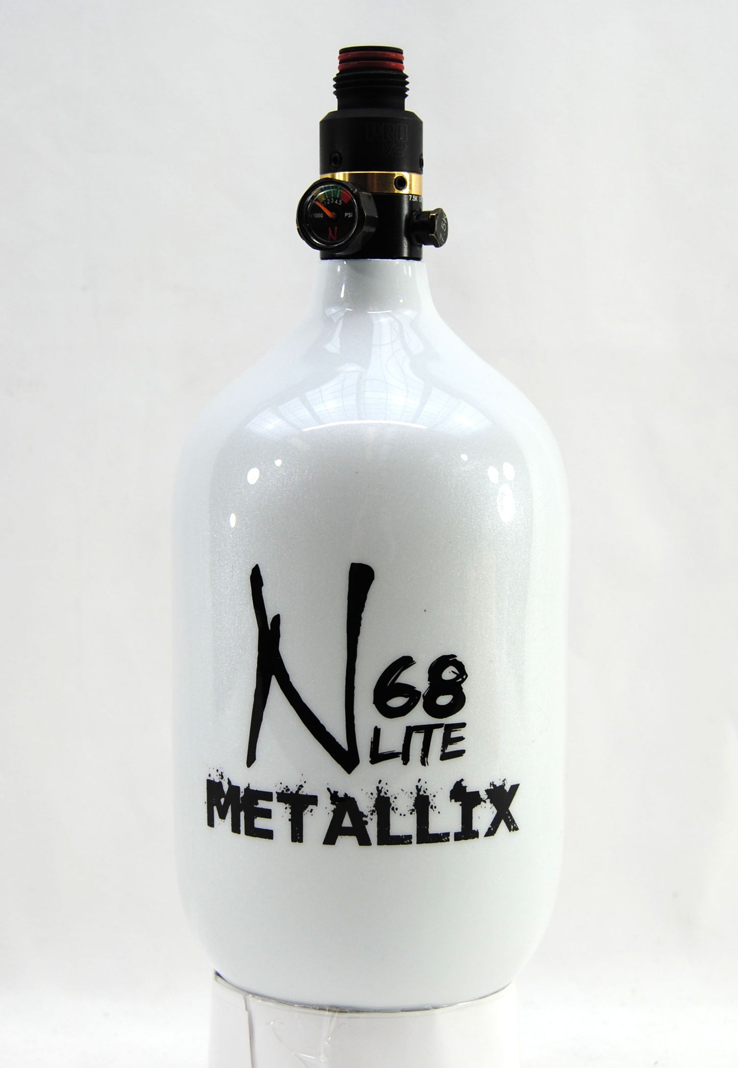 Ninja METALLIX 68ci 4500psi HPA Tank - Crystal White - Ninja Paintball