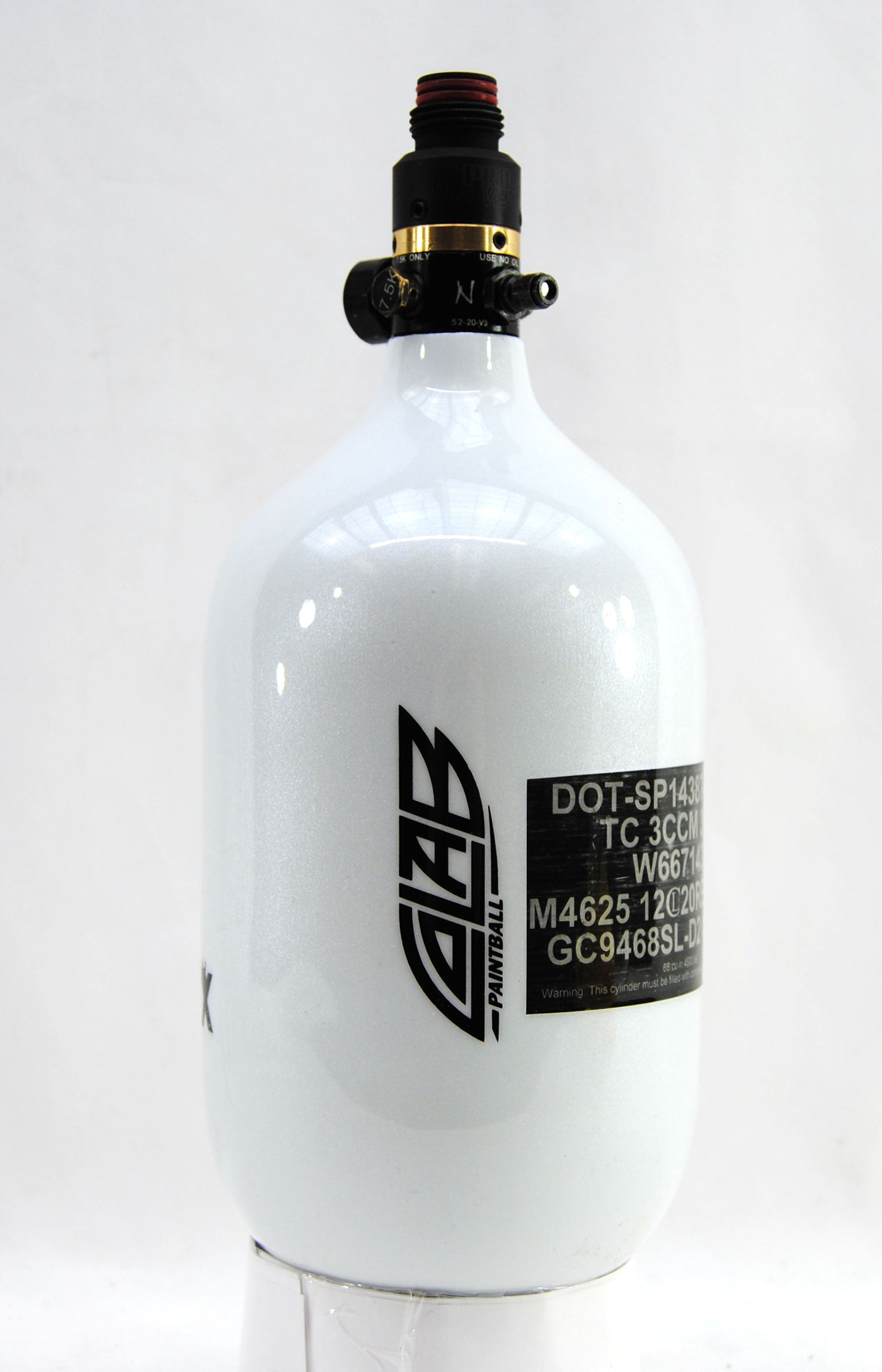 Ninja METALLIX 68ci 4500psi HPA Tank - Crystal White - Ninja Paintball