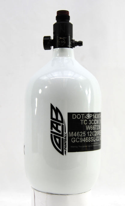 Ninja METALLIX 68ci 4500psi HPA Tank - Crystal White - Ninja Paintball