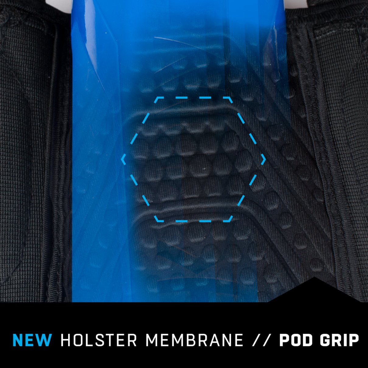 HK Army Zero G 2.0 Harness 4+3 - Black/Blue - HK Army