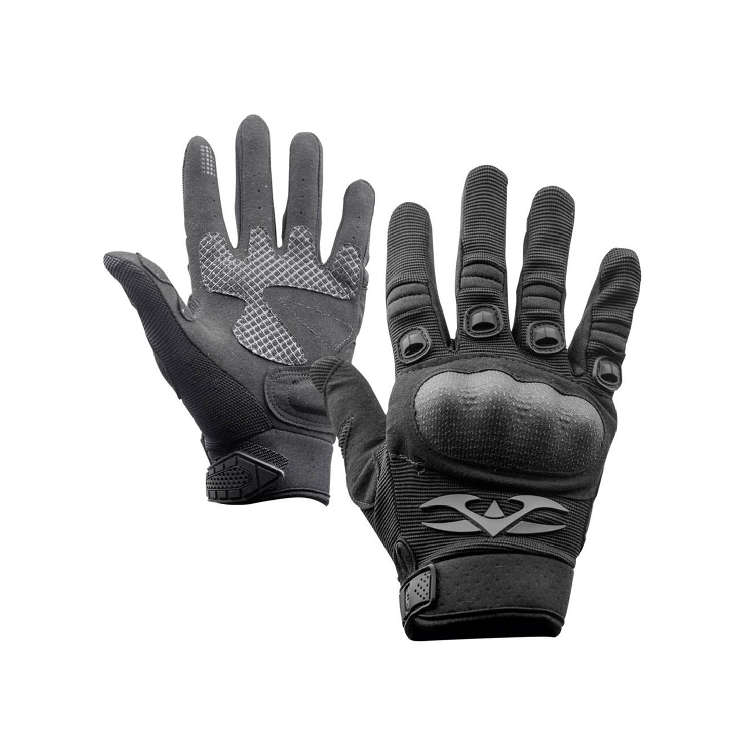 Valken Zulu Full Finger Gloves - Black - XX-Large - Valken Paintball