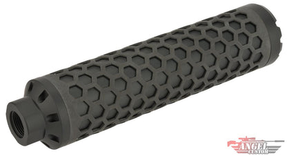 Angel Custom HIVE Airsoft Barrel Extension (160mm / 14mm Neg.) - Black - Evike