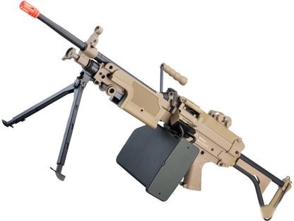 Cybergun FN Licensed "Middleweight" M249 Airsoft Machine Gun MK I - Tan