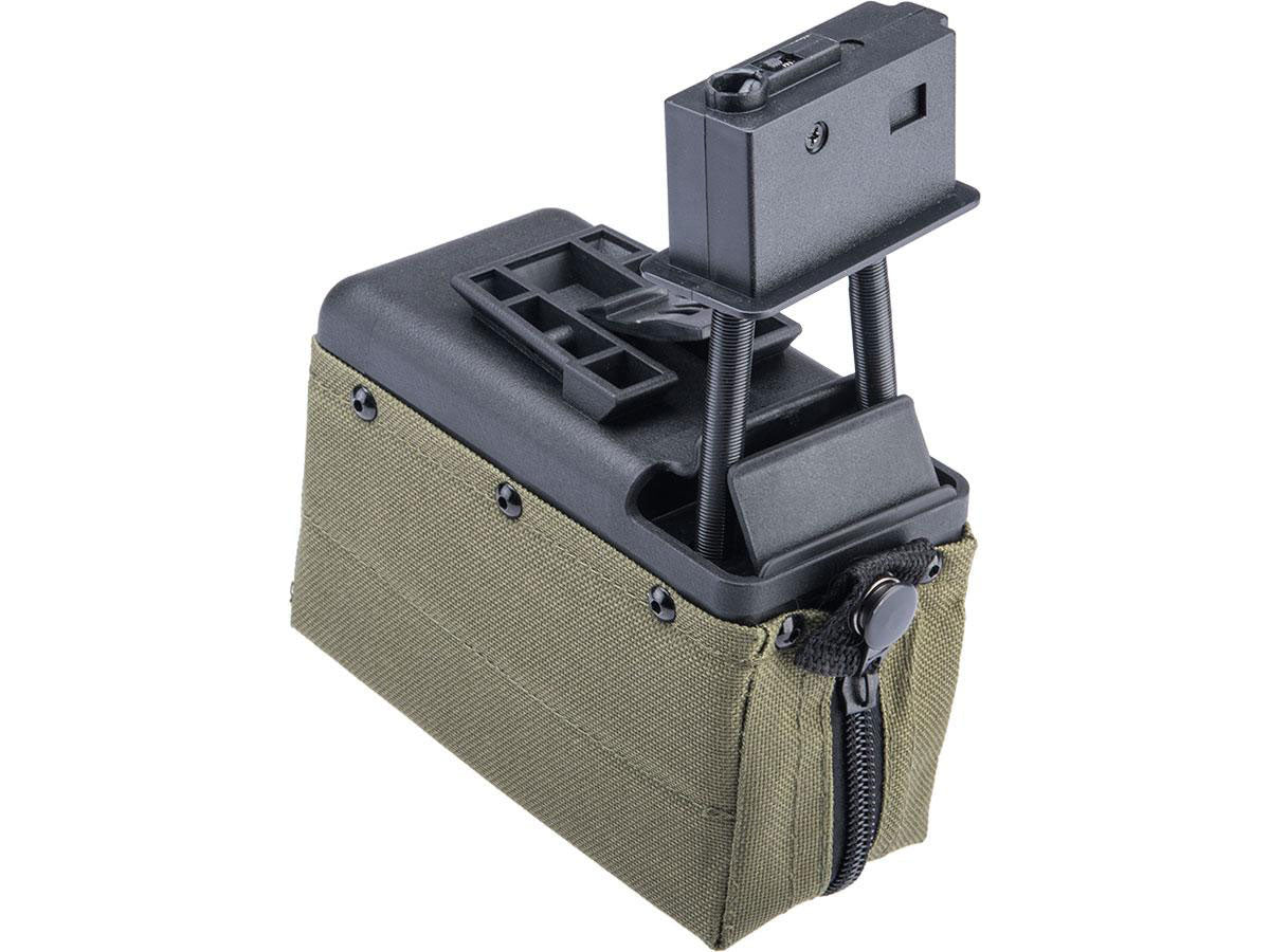 A&K 1500 Round Box Magazine with Upgraded High Strength Motor for Airsoft M249 Series AEG