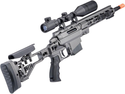 ARES MSR303 Quick-Takedown High Powered Spring Airsoft Sniper Rifle - Titanium