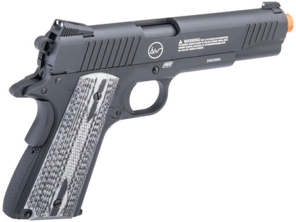 Dan Wesson Licensed Full Metal 1911 VALOR Custom Co2 Powered Airsoft Gas Blowback Pistol - Black