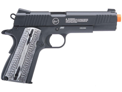 Dan Wesson Licensed Full Metal 1911 VALOR Custom Co2 Powered Airsoft Gas Blowback Pistol - Black
