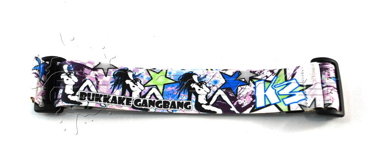 KM Strap - Bukkake Gangbang - Green Pink - KM