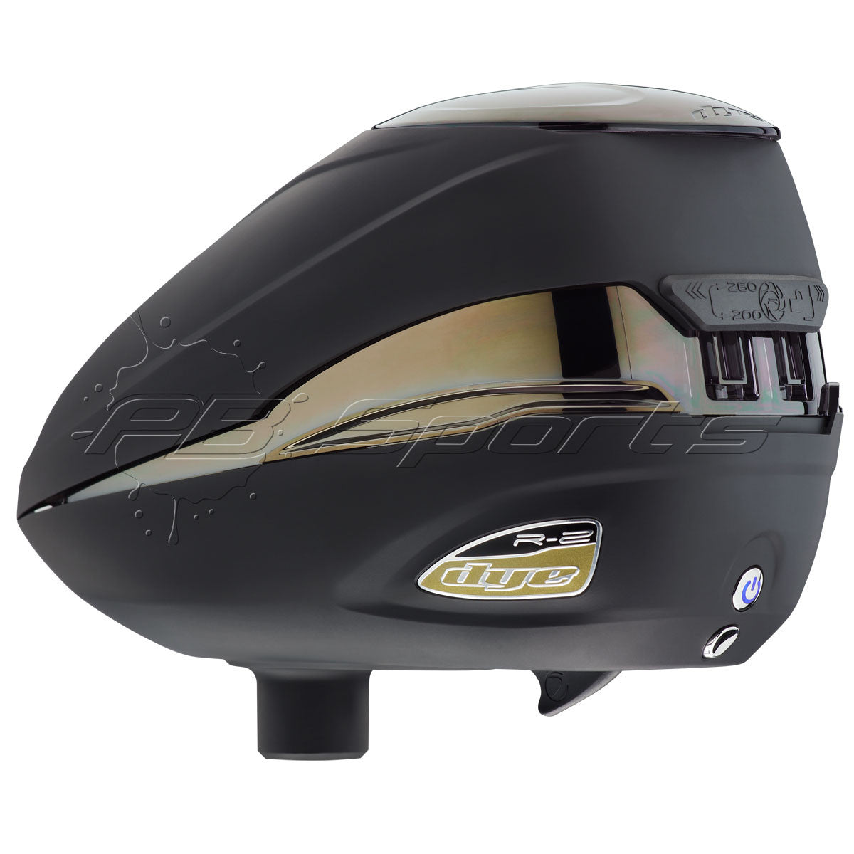 DYE Rotor R2 Paintball Loader - Black Gold - DYE