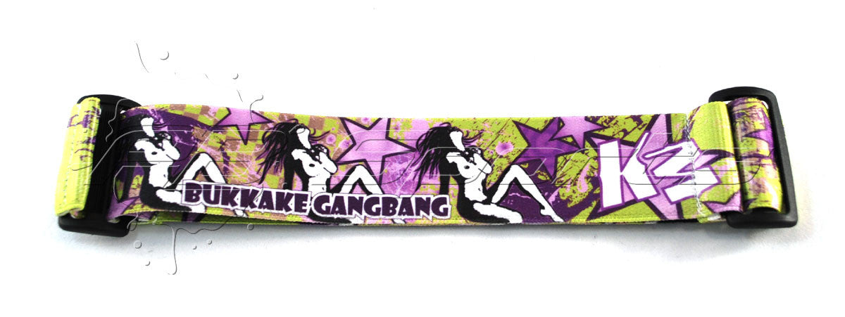 KM Strap - Bukkake Gangbang - Purple Green - KM