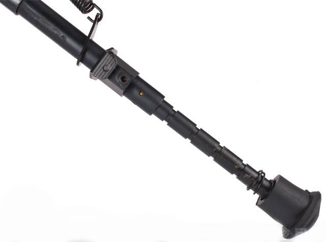 All-Platform Real Steel Retractable Harris Type Bipod (RIS + Stud Sniper Mount) - Evike