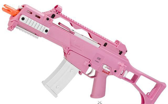 H&K G36C Pink Limited Edition Full Size Metal Gearbox Airsoft AEG