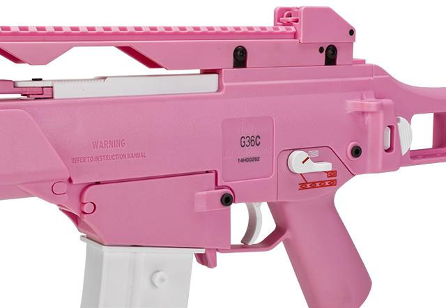 H&K G36C Pink Limited Edition Full Size Metal Gearbox Airsoft AEG