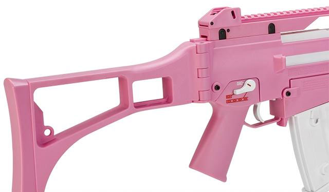 H&K G36C Pink Limited Edition Full Size Metal Gearbox Airsoft AEG