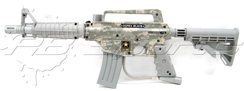 Used Tippmann U.S. Army Alpha Black Camo with E Grip - Tippmann Sports