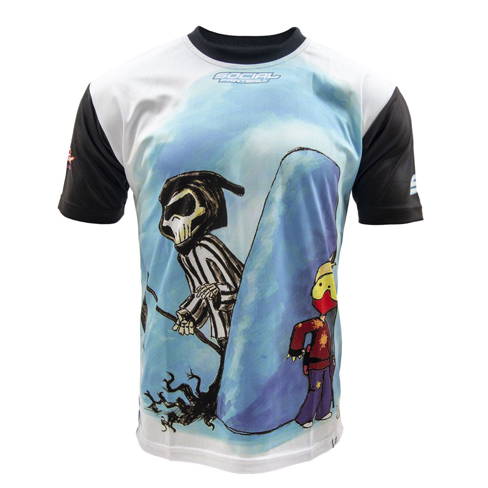 Social Paintball Dry-Wick Grit T-Shirt Reaper Cartoon - Medium - Social Paintball