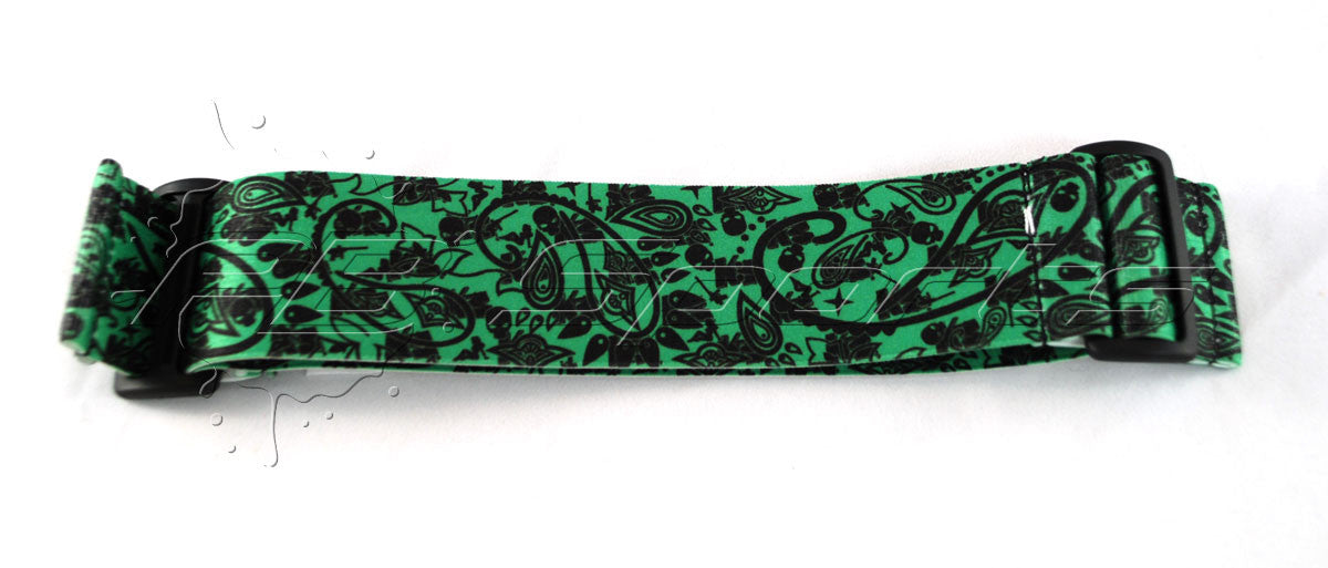 KM Strap - Bandana - Green with Black - KM