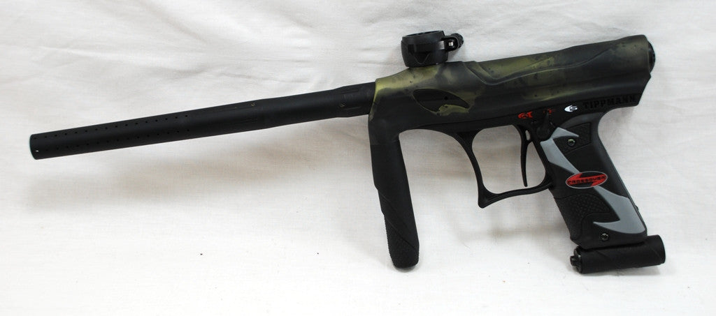 Custom Anodized Tippmann Crossover Dust Zombie Green &amp; Black Smoke - Tippmann Sports