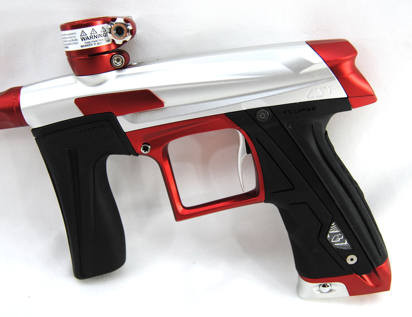 Used Planet Eclipse CS1 Paintball Marker - Silver/Red