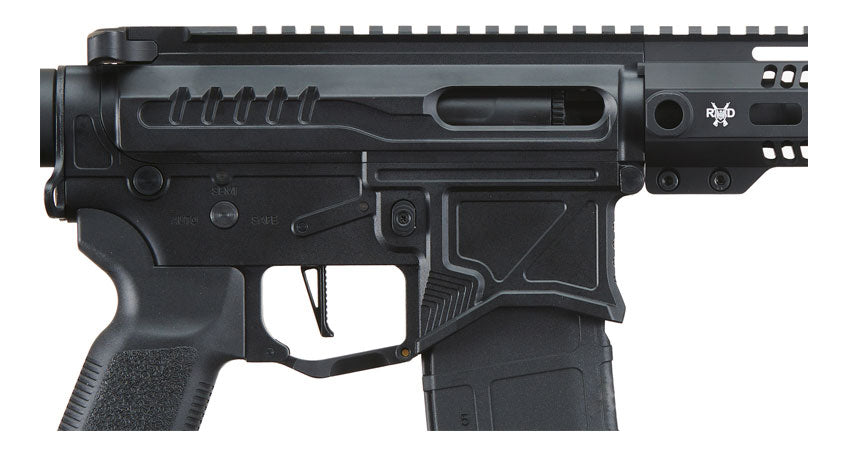 Zion Arms R15 Mod 0 Long Rail Airsoft Rifle with Delta Stock - Black