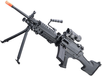 Cybergun FN Licensed M249 E2 "Featherweight" Airsoft Machine Gun (<350 FPS) - Black