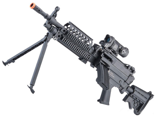 Cybergun FN Licensed M249 MK46 "Featherweight" Airsoft Machine Gun - 400 FPS