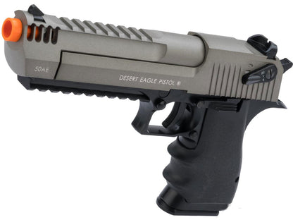 Cybergun Magnum Research Licensed Semi/Full Auto Metal Desert Eagle L6 CO2 Gas Blowback Airsoft Pistol - Black w/ Grey